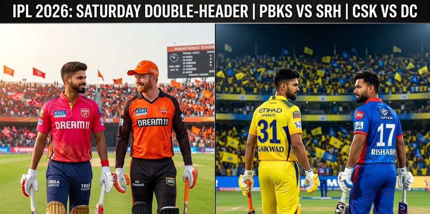 IPL 2026 Double-Header: Shreyas Iyer vs Heinrich Klaasen at Mullanpur and Ruturaj Gaikwad vs Rishabh Pant at Chepauk Stadium