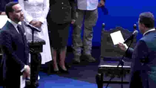 President Abelardo de la Espriella during his inauguration ceremony in Colombia