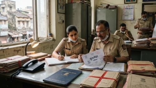 Official documents and investigation files regarding the Nashik Kumbh Mela fake work order scam.