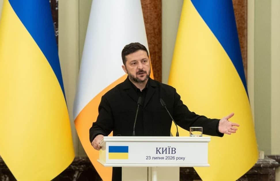 Ukrainian President Volodymyr Zelensky addressing the media regarding the use of North Korean missiles by Russian forces.
